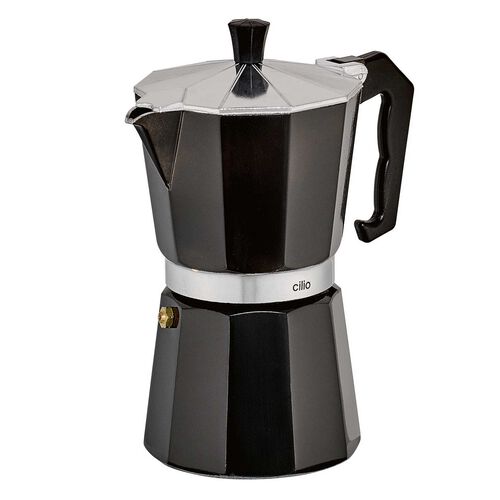 Zassenhaus Espresso Maker Classico 6 Cup Black