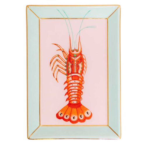 Yvonne Ellen RectangleTrinket Dish - Lobster
