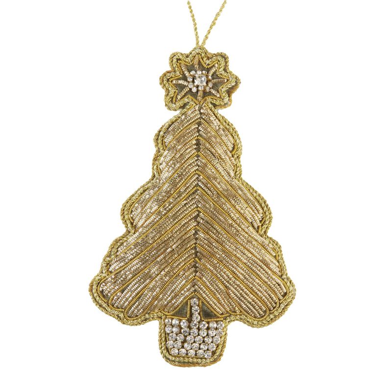 Tinker Tailor Tree On Moss Green Velvet Decoration image number 0