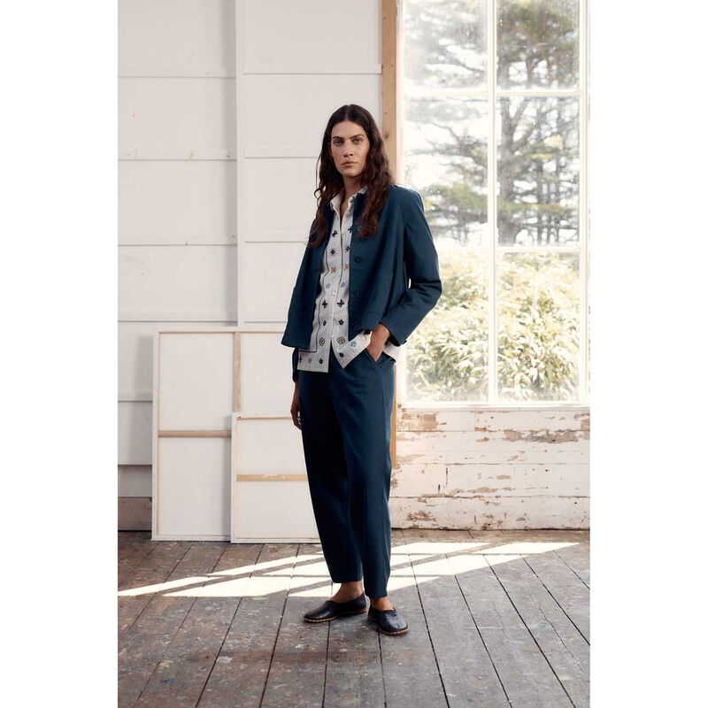 Seasalt Cornwall Carnon Downs Jacket Forest Garden Night image number 3