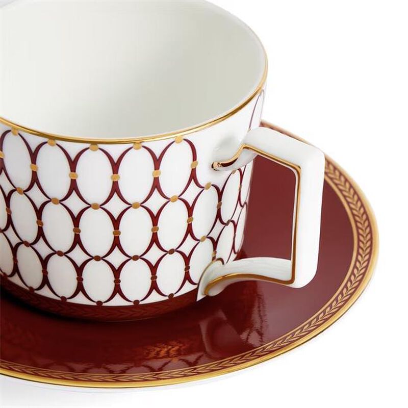 Wedgwood Renaissance Red Teacup & Saucer 250ml image number 1