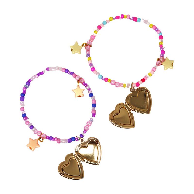Pink Poppy BFF Sparkle Heart Bestie Bracelet Set image number 1