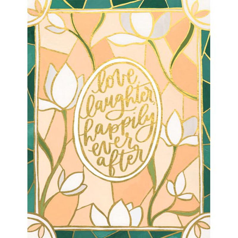 Wedding Stained Glass Foil Card image number 0