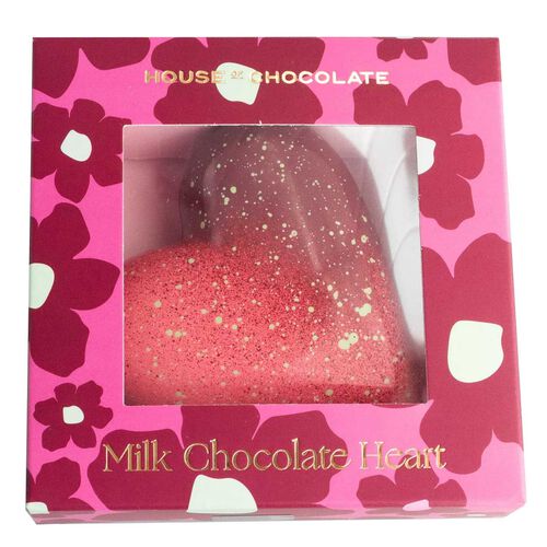 House of Chocolate Hazelnut Praline & Salted Caramel Milk Chocolate Heart