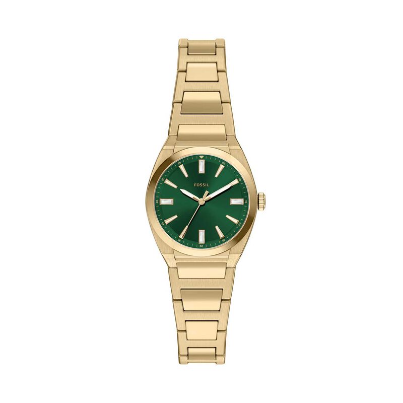 Fossil Everett 27mm Three-Hand Gold-Tone Stainless Steel Watch image number 0