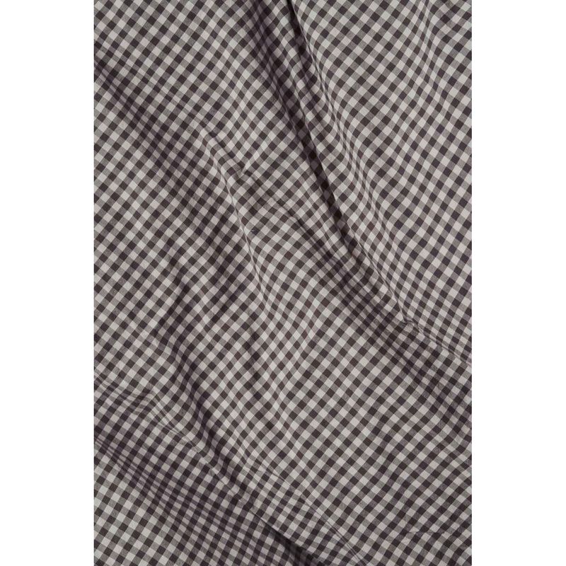 Città Gingham Organic Cotton Euro Pillowcase Cocoa 65x65cm image number 1