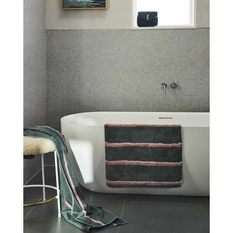 Kip&Co Wakame Crush Stripe Bamboo Bath Mat image number 3