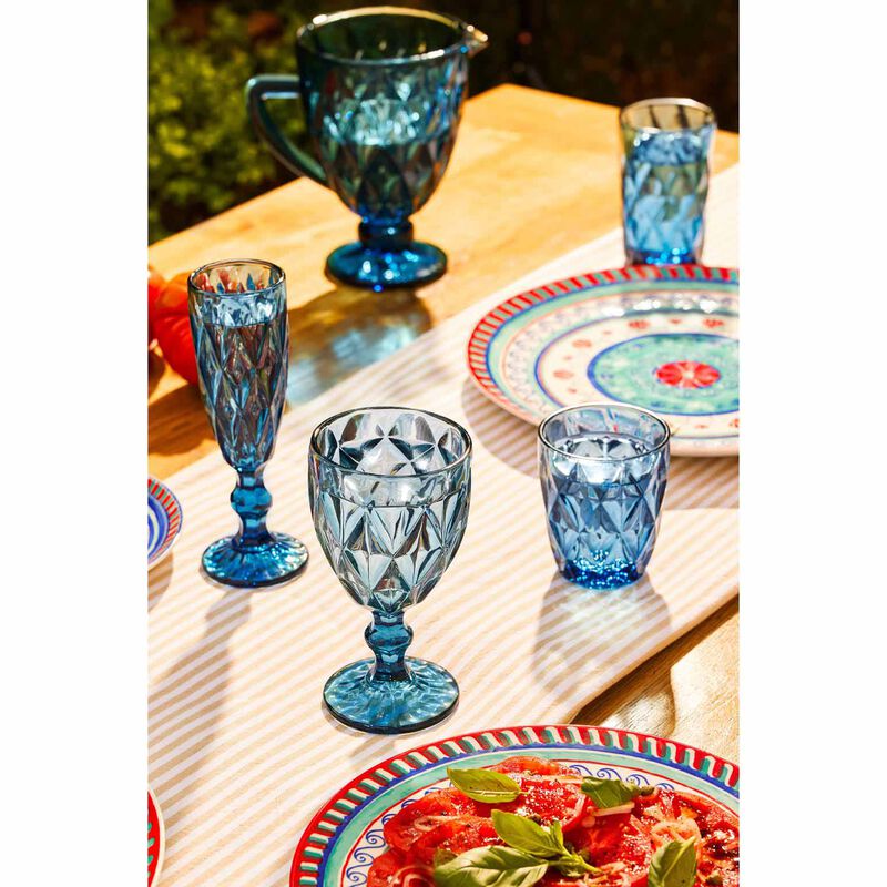 Casa Domani Deanna Glass Jug 1.1L Blue Gift Boxed image number 3