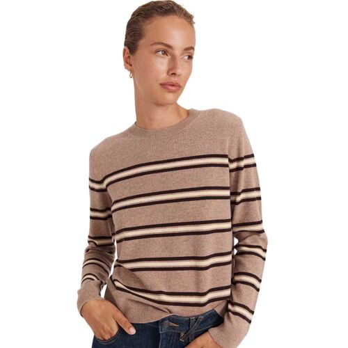 SABA Nora Wool Cashmere Stripe Knit