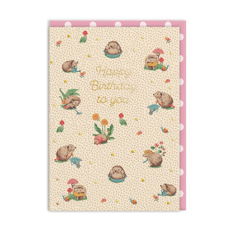 Cath Kidston Birthday Hedgehogs Card image number 0