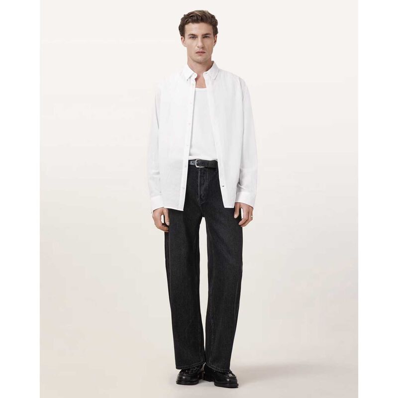 AllSaints Cassis Long Sleeve Cotton Shirt image number 3