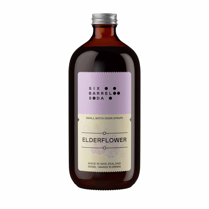 Six Barrel Soda Elderflower Syrup 500ml image number 0
