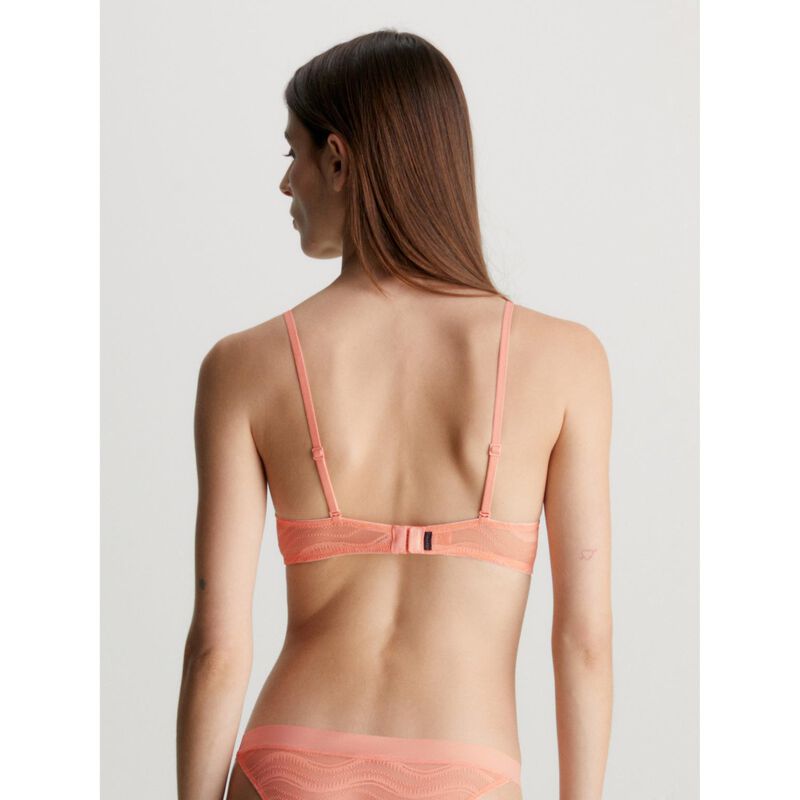 Calvin Klein Allover Lace Unlined Plunge Bra image number 1