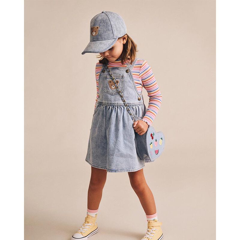 Huxbaby Dreamy Denim Pinafore Dress 3-5Y image number 1