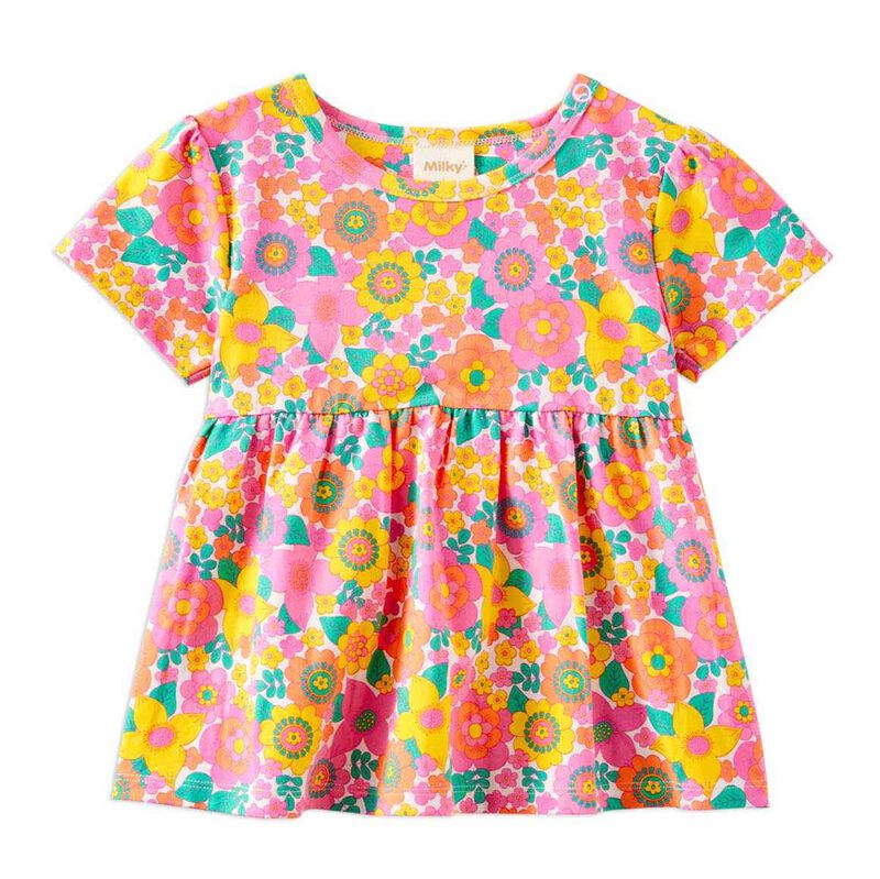 Milky Groovy Garden Swing Tee 00-1Y image number 0