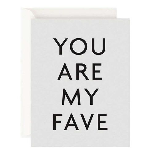 Father Rabbit Stationery You Are My Fave Card