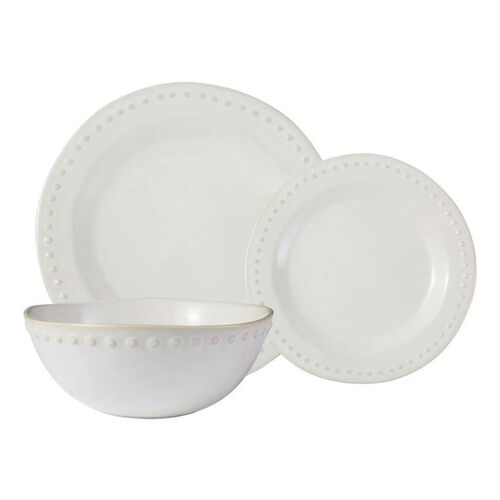 Casa Domani Punto Rim Dinner Set 12Pc Gift Boxed