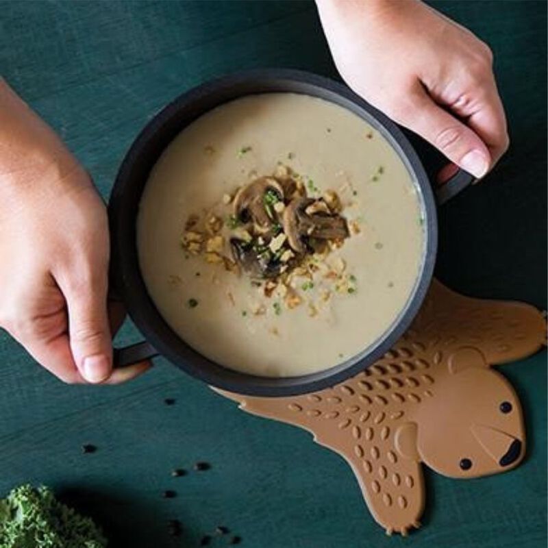 Ototo Grizzly Hot Pot Trivet- Brown image number 2