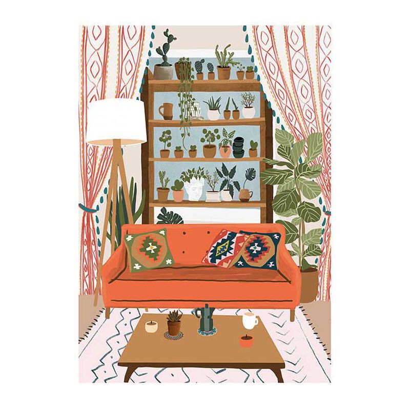 Let The Sunshine On Your Plants A2 Framed Print, Contemporary Black Frame image number 0