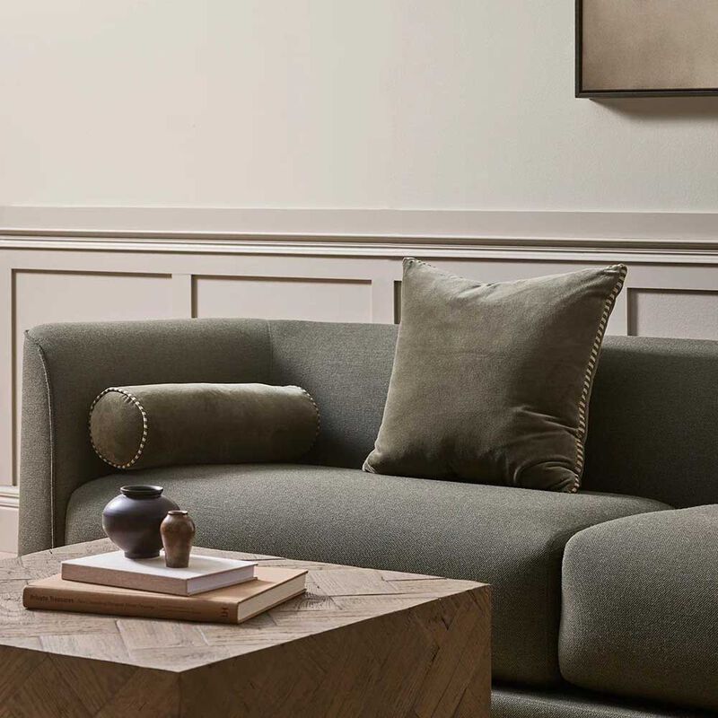 Baya Edward Cushion With Feather Inner - Thyme 50x50cm image number 1