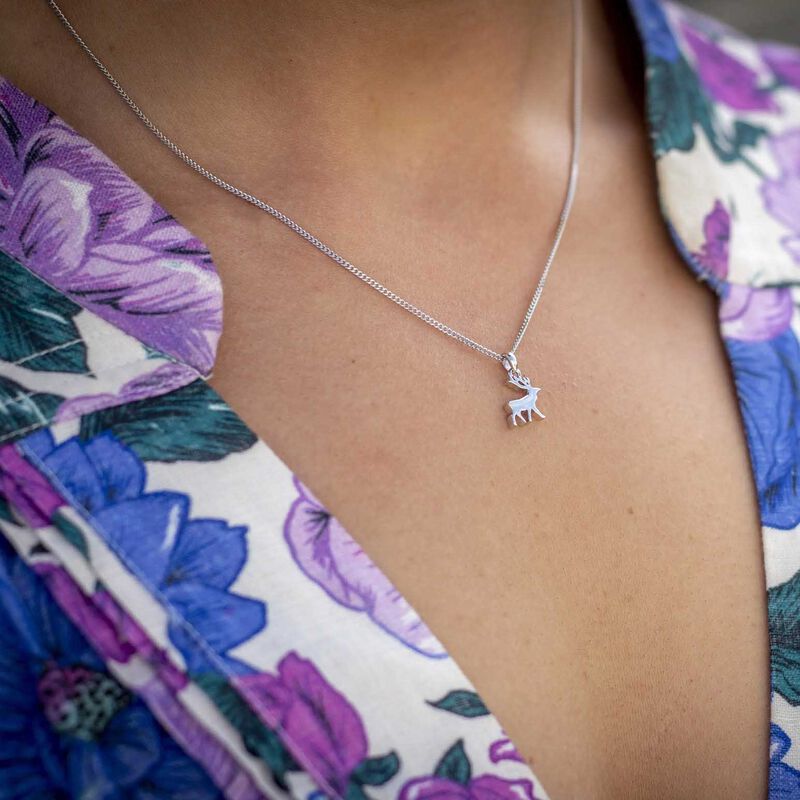 Whistle & Pop Little Hunter Gatherer Stag Necklace image number 1