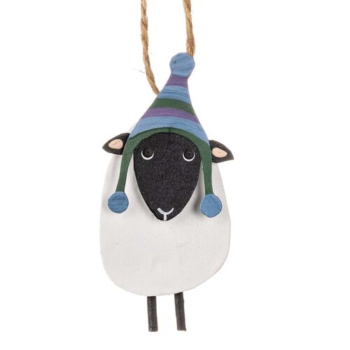 Shoeless Joe Sheep In Knitted Hat