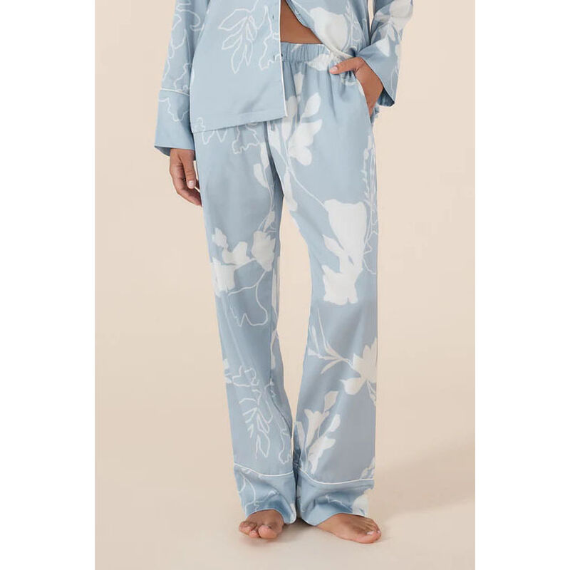 Gingerlilly Elina Botanical Silky Satin Pj Set image number 3