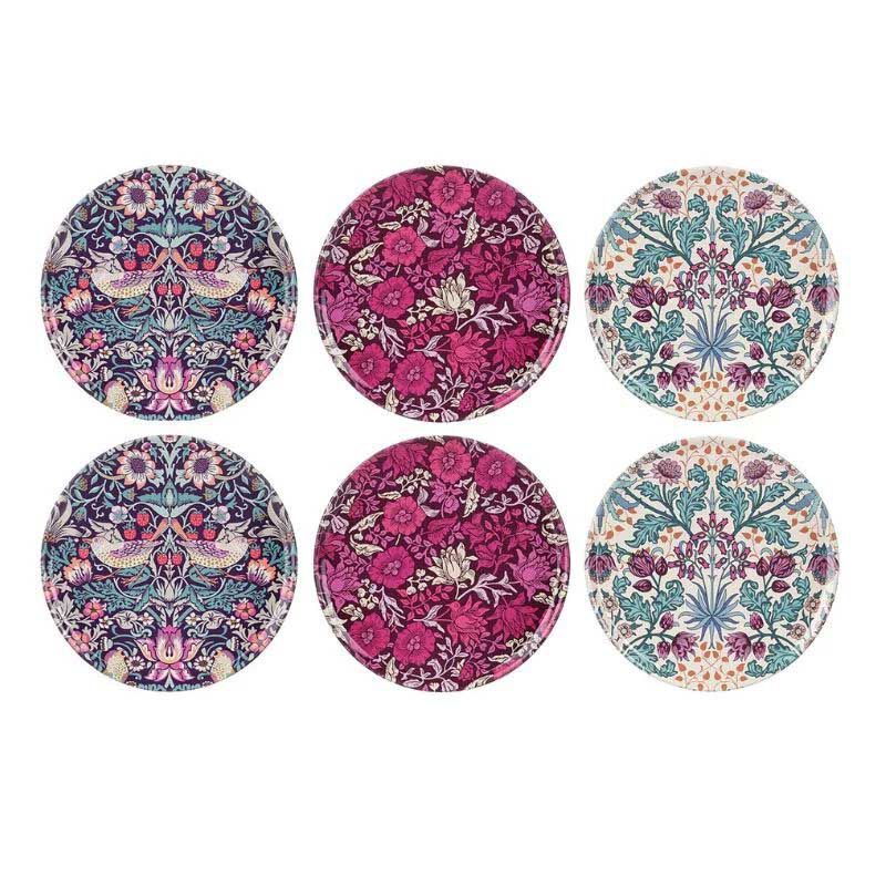 Arts & Crafts Assorted Coaster Set Of 6 In Tin image number 3