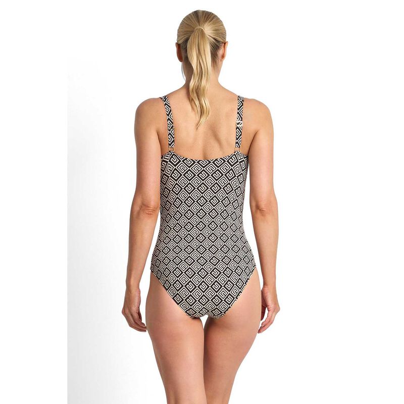 Jantzen Geneva Cuff Multi Scoop One Piece Black image number 1