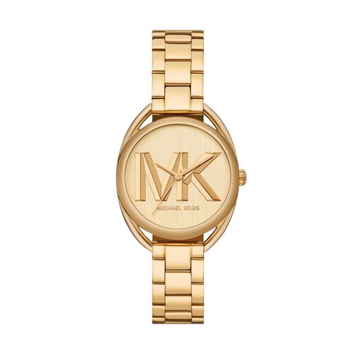 Michael Kors Leia Three-Hand Gold-Tone Stainless Steel Watch