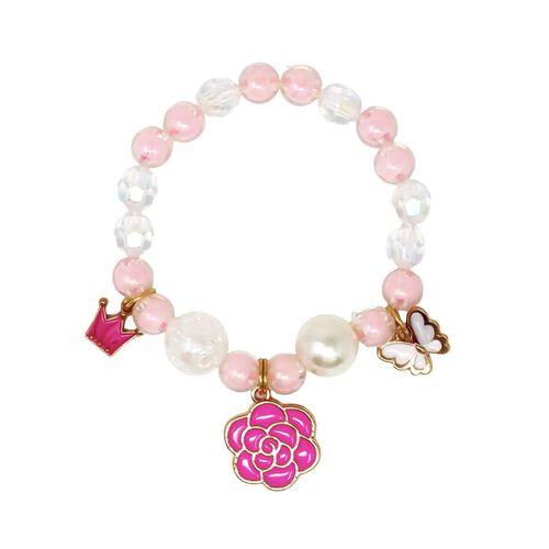 Pink Poppy Fairy Blossom Bracelet