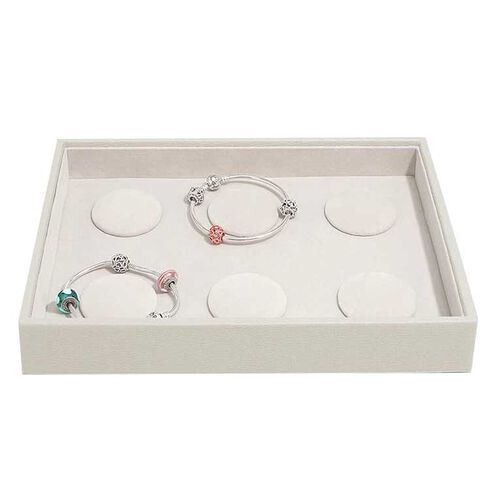 Stackers Classic 6 Charm Bracelet Layer - Oatmeal