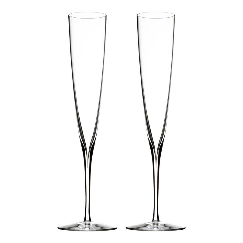 Waterford Crystal Stemwarewf Elegance Swchampagne Trumpet Flt Pair image number 0