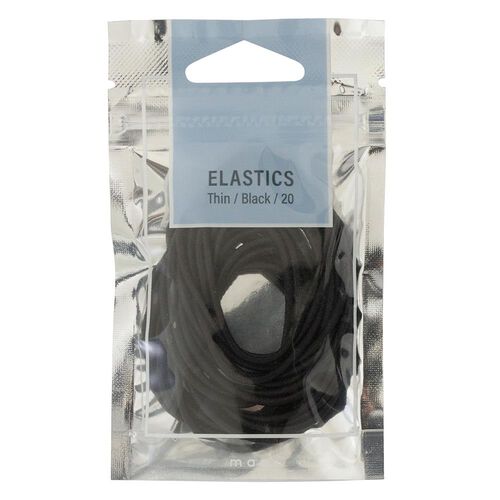 Mae Elastics Thin Black (20)
