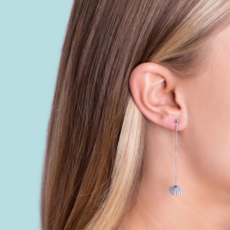 Boh Runga Mini Fan Tail Drop Earrings image number 1