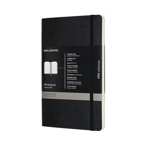 Moleskine Pro Notebook Large Soft Black