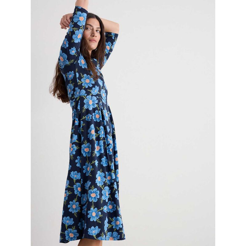 Seasalt Cornwall Veronica Dress Climbing Cosmos Lagoon image number 3