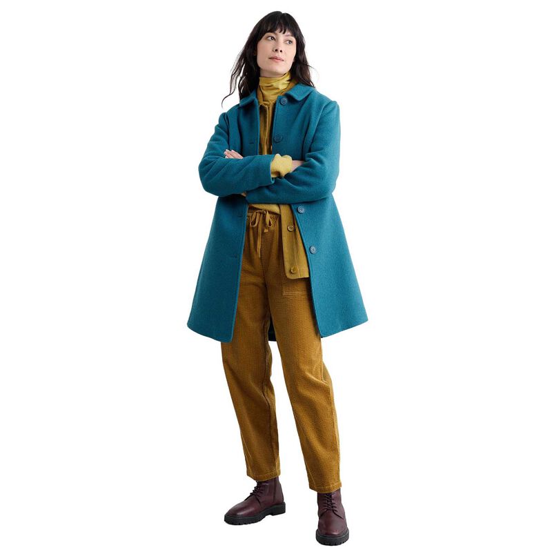 Seasalt Cornwall Wood Cabin Coat Teal image number 0