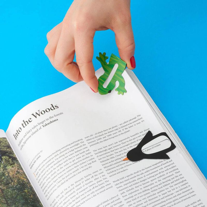 Thinking Gifts Line Marker Magnetic Bookmark Set of 2 - Critters image number 3