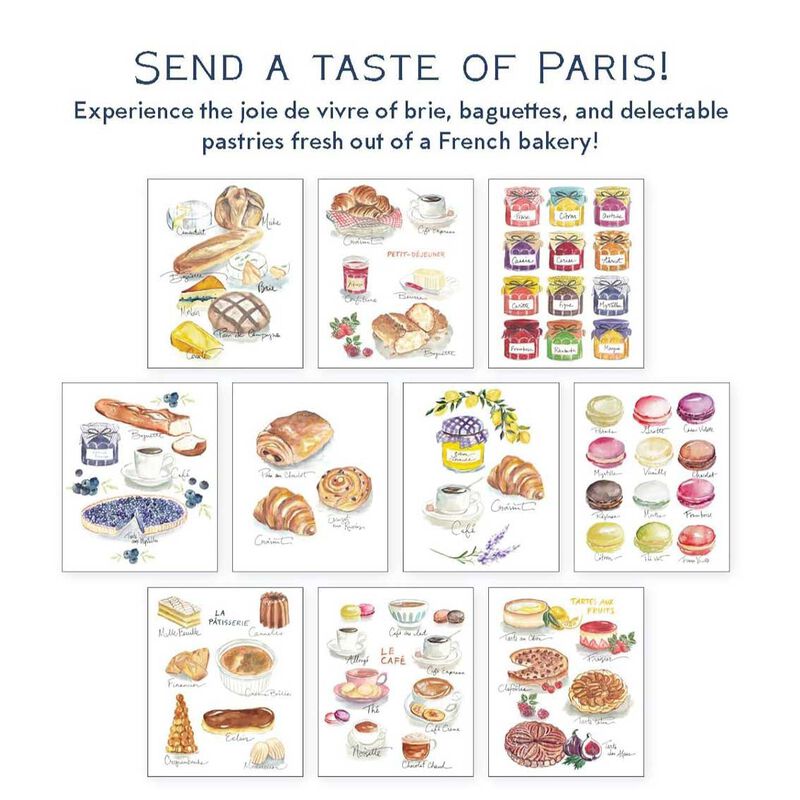 Brie & Baguette Notes: 20 Notecards & Envelopes image number 1