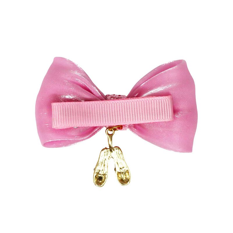 Pink Poppy Ballerina Bow Hair Clip image number 1