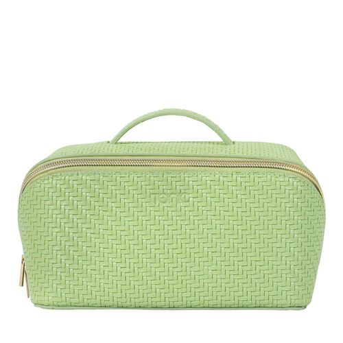 Tonic Herringbone Beauty Bag Medium Pistachio