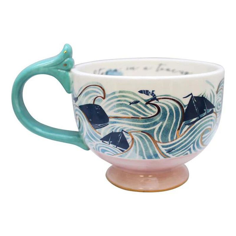 House Of Disaster By The Sea Storm Tea Cup image number 0