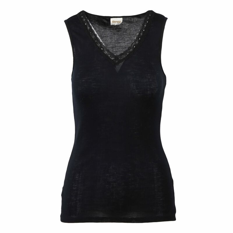 Zenza Impressions Singlet with Lace V neck image number 0