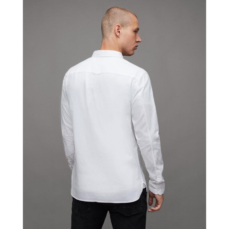 AllSaints Hawthorne Ramskull Stretch Fit Shirt image number 5