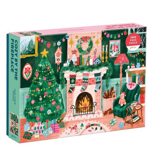 Galison Cozy by the Fireplace 1000 Piece Puzzle