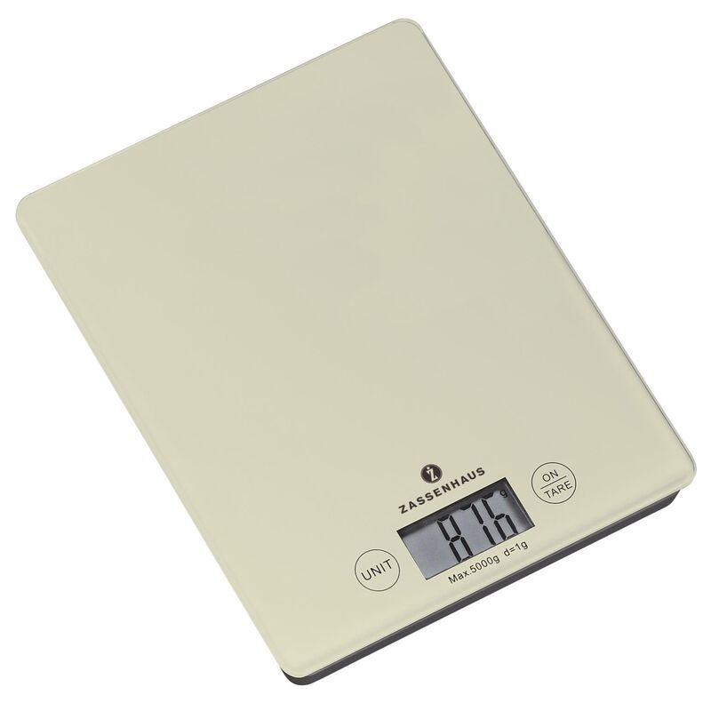 Zassenhaus Digital Kitchen Scales Balance Cream image number 0