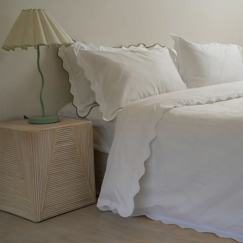 Home Lab Celine Scallop Edge Duvet Set image number 8