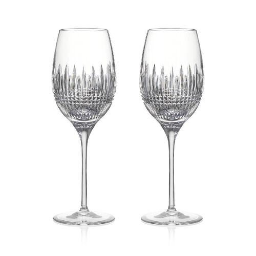 Waterford Lismore Diamond White Wine Medium 460ml Set 2