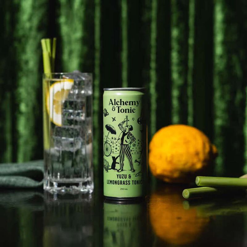 Alchemy & Tonic Yuzu & Lemongrass Tonic Water 4x250ml image number 1